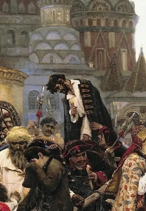 Фрагмент картины "Утро стрелецкой казни", автор - Василий Иванович Суриков