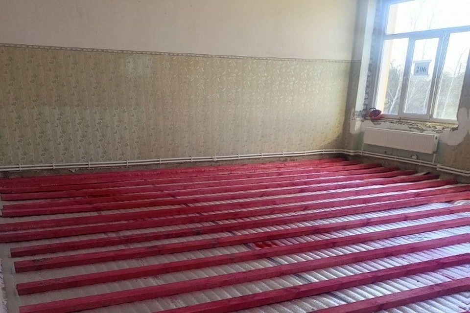    Забайкальский край ремонтирует школу в Старобешевском округе. Фото: ТГ/Трофимов