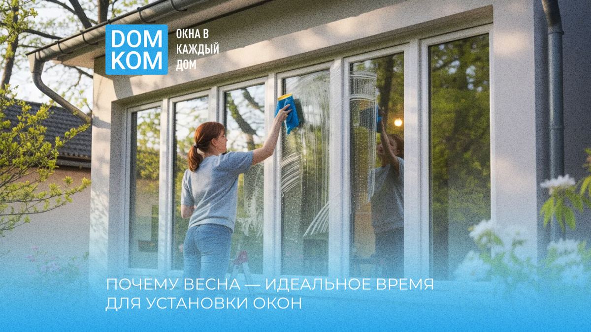 Почему весна — идеальное время для установки окон