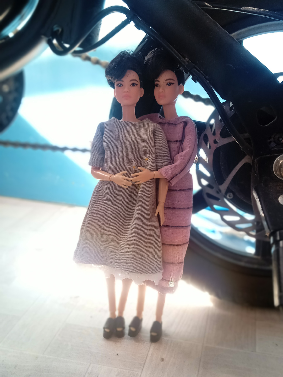 Кити и Катя. Фото автора.