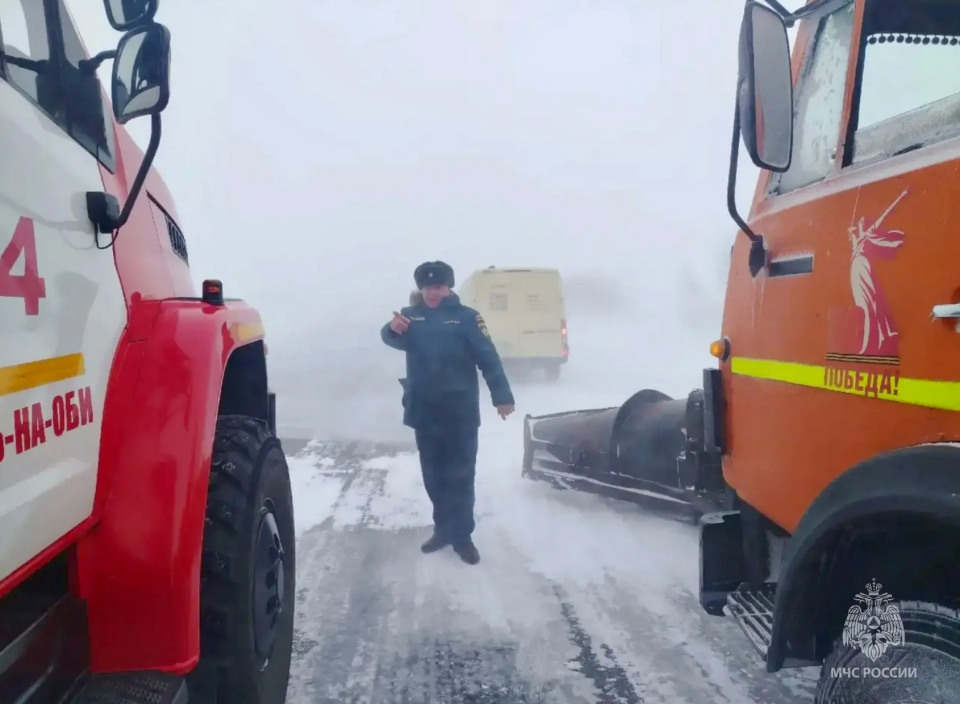    Перекрытие трасс. Источник: ГУ МЧС России по Алтайскому краю
