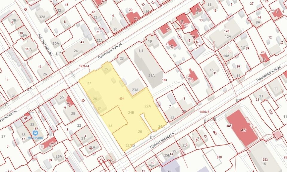    Участок под многоквартирный дом. Источник: Публичная кадастровая карта