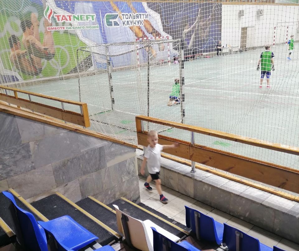 Перед занятиями в спортивной школе