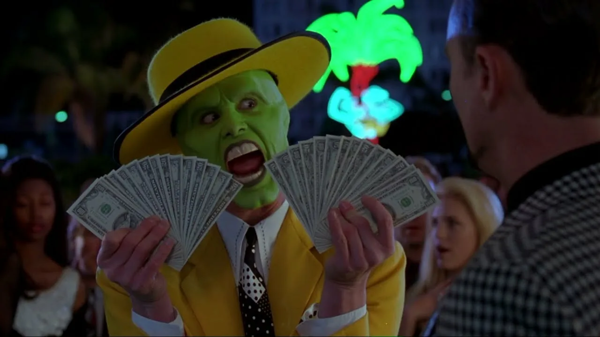 Кадр из фильма "Маска" 1994 г.