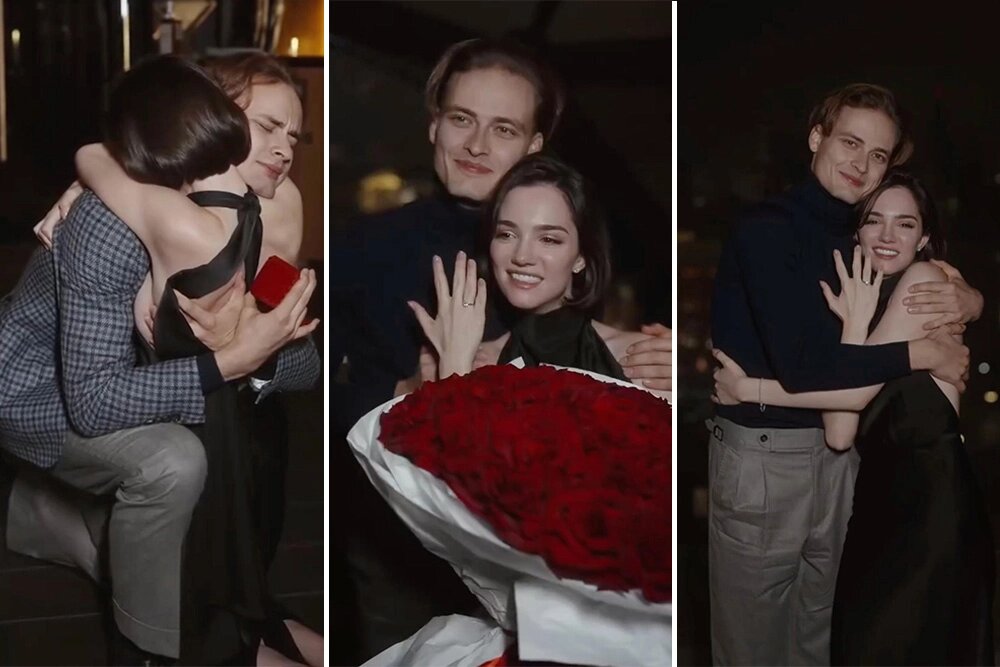 Ильдар Гайнутдинов сделал предложение Евгении Медведевой / фото: соцсети Жени Медведевой