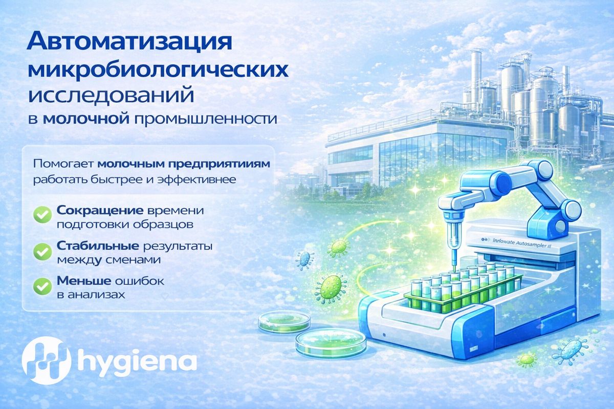 Автоматизация микробиологических исследований в молочной промышленности