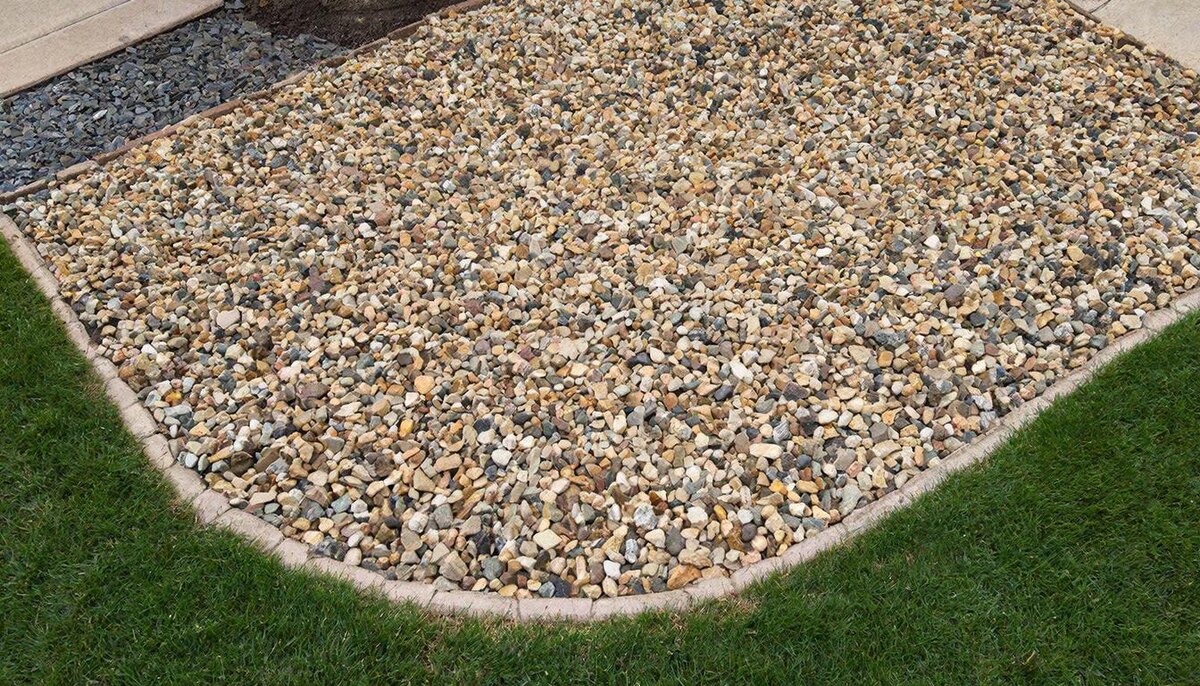 Декоративная отсыпка щебнем