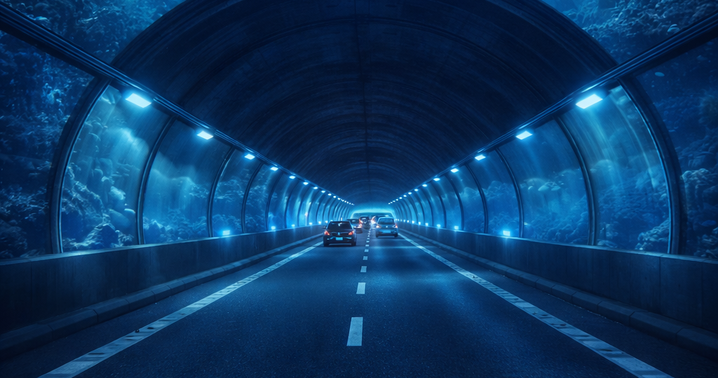 В мире есть дорога, которая проходит прямо по дну океана