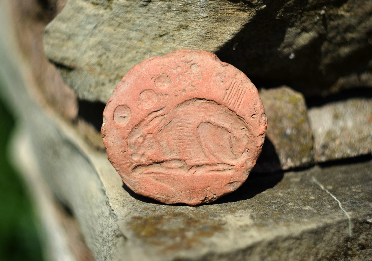 Керамический штамп с изображением зайца. Вторая половина IV – III век до нашей эры. Анапский археологический музей.