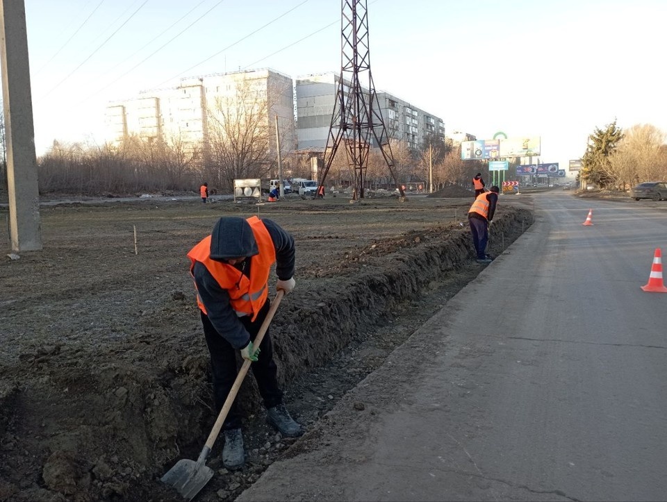    На улице Буденного в Луганске началась реконструкция. ФОТО: ТГ-канал Яны Пащенко