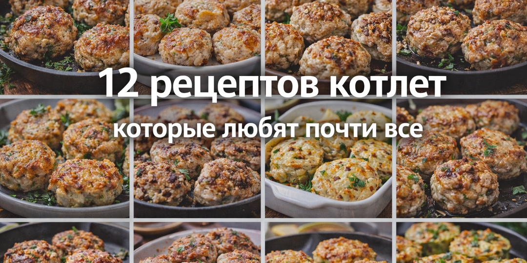 12 рецептов котлет которые любят почти все