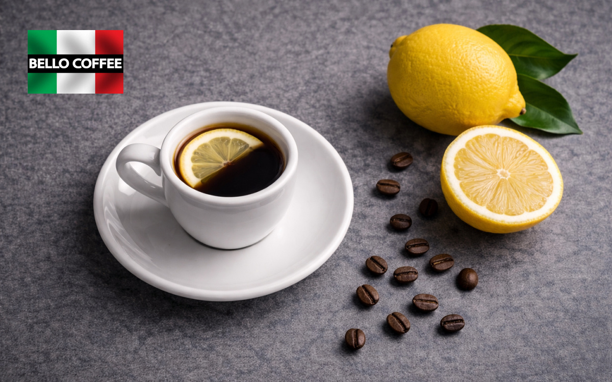 Кофе и лимон — это союз, рожденный в самом сердце Рима для тех, кто ценит гармонию контрастов. 