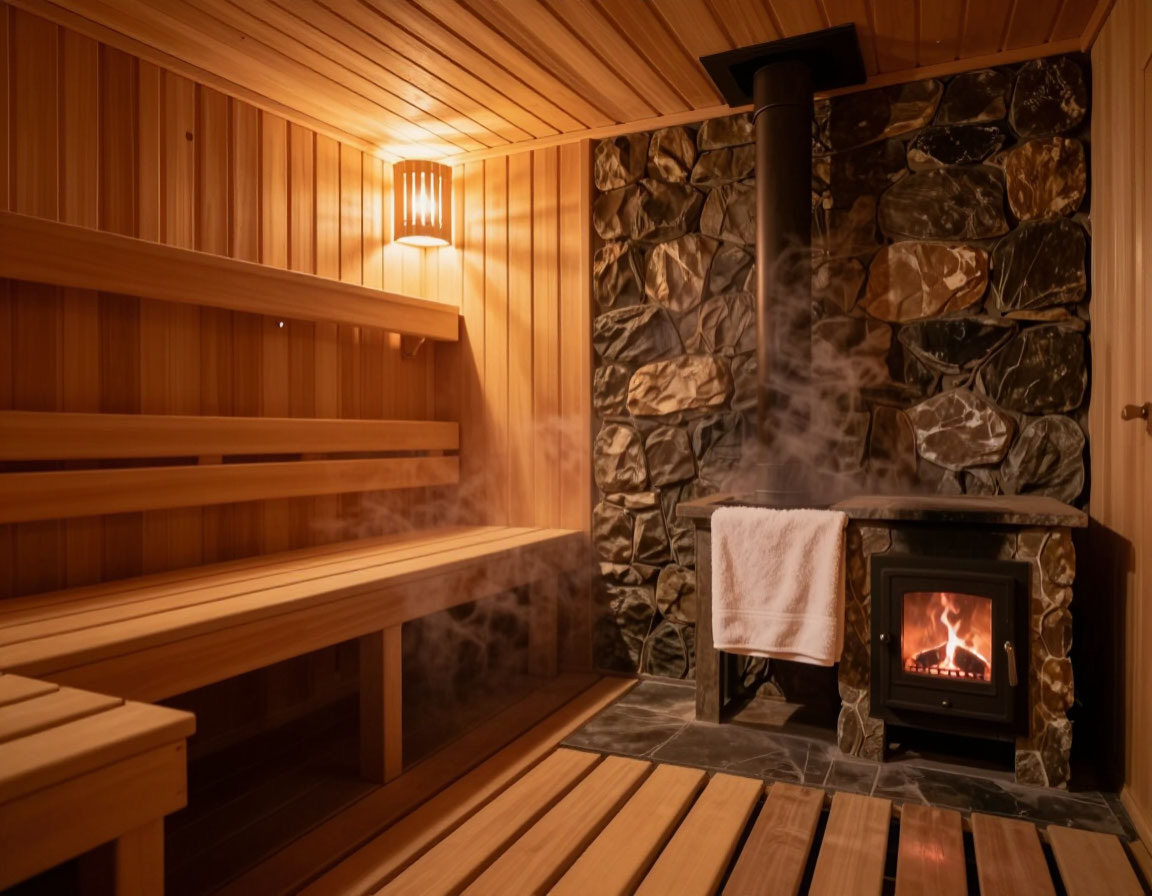 Люди делятся на два типа: те, кто зимой сидит дома, и те, кто вылетает из парной в сугроб