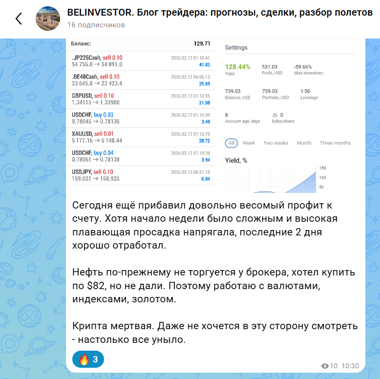 Один из постов в моем молодом канале в MAX 2026