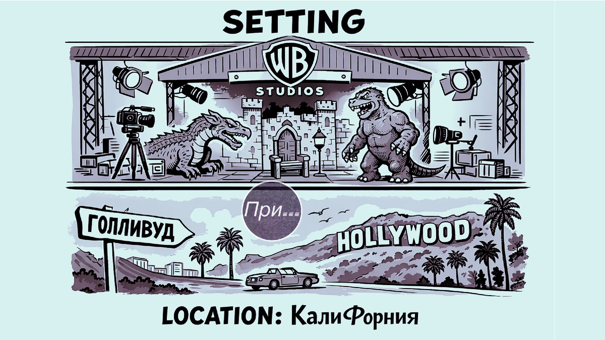 Титульная иллюстрация к статье Олега Лубски «Сеттинг и локация — один мир, но разные этажи» | © автор AI-assisted иллюстрации Олег Лубски 2026