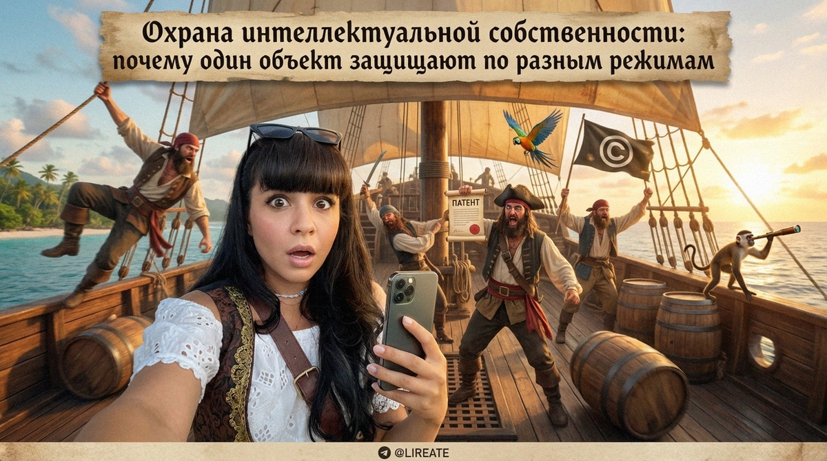    Разные режимы защиты интеллектуальной собственности Лирейт