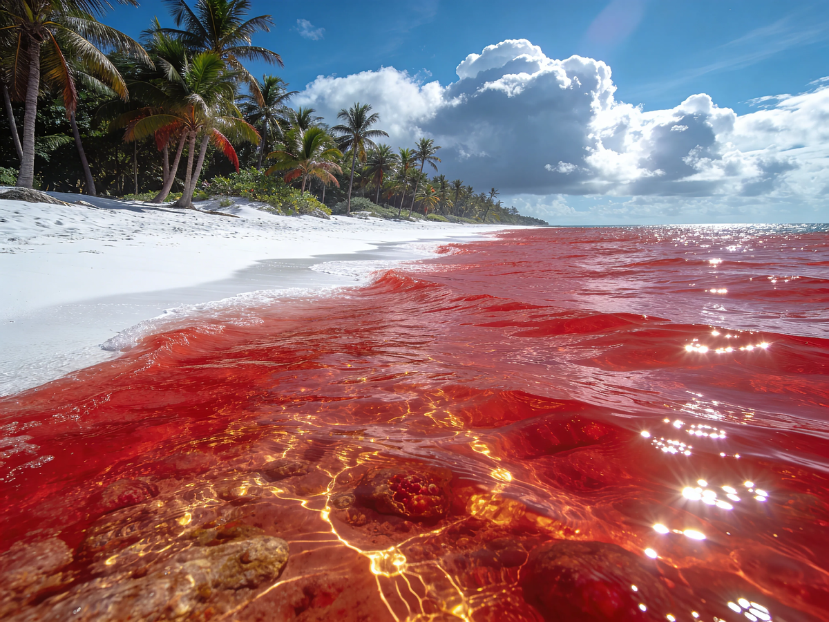 Это не кровь - это микро, микро водоросли...