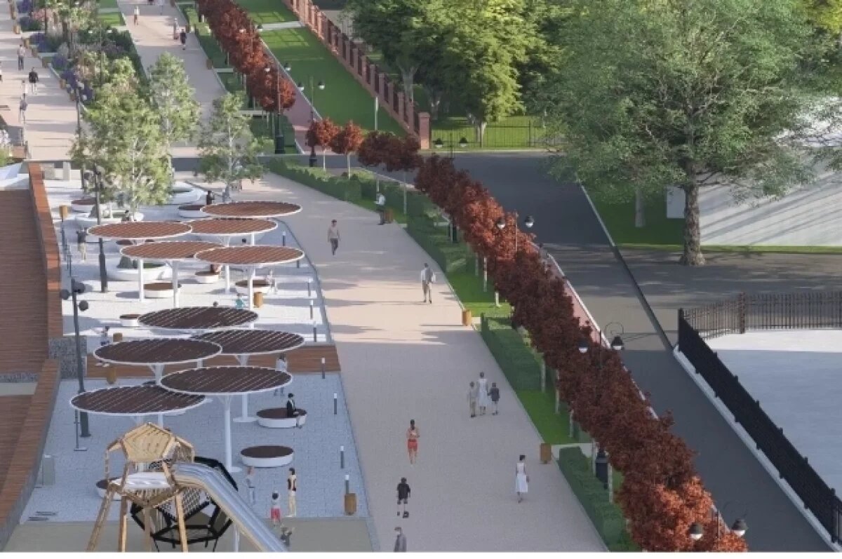    Краснолистные клёны украсят Иртышскую набережную