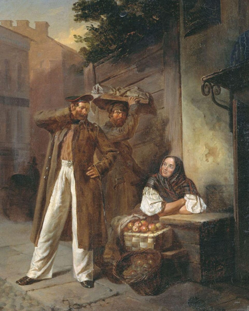 Михаил Песков. Кавалер (фрагмент). 1861. Пензенская областная картинная галерея им. К.А. Савицкого, Пенза