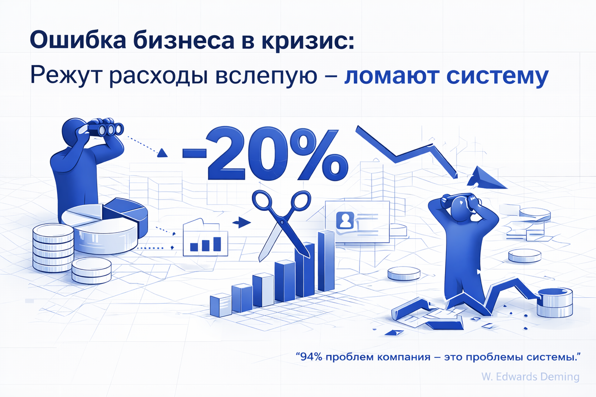 Слепое урезание затрат приводит к гибели бизнеса