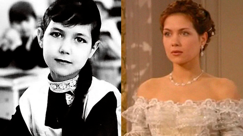 Екатерина Климова в детстве и сейчас