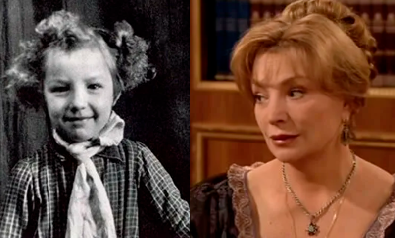 Ольга Остроумова в детстве и сейчас