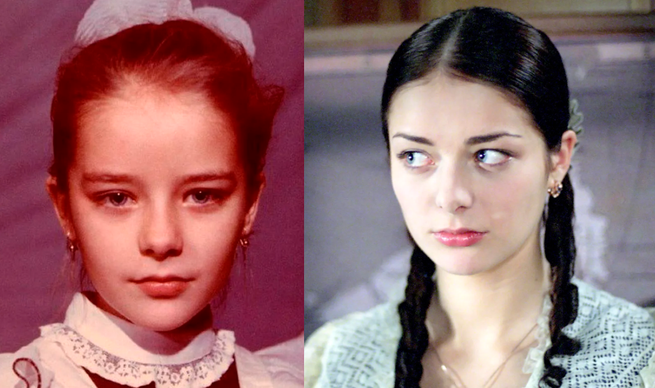 Марина Александрова в детстве и сейчас