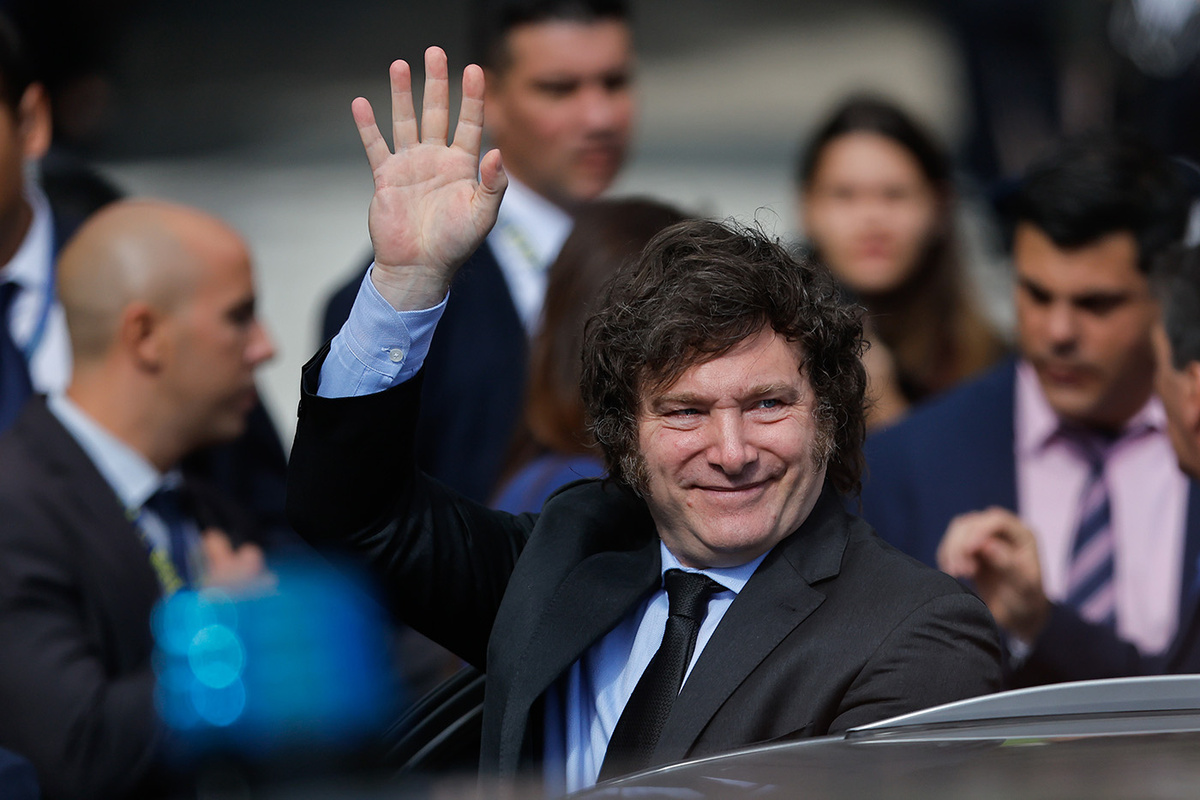   Президент Аргентины Хавьер Милей 
Juan Ignacio Roncoroni / EPA / TASS