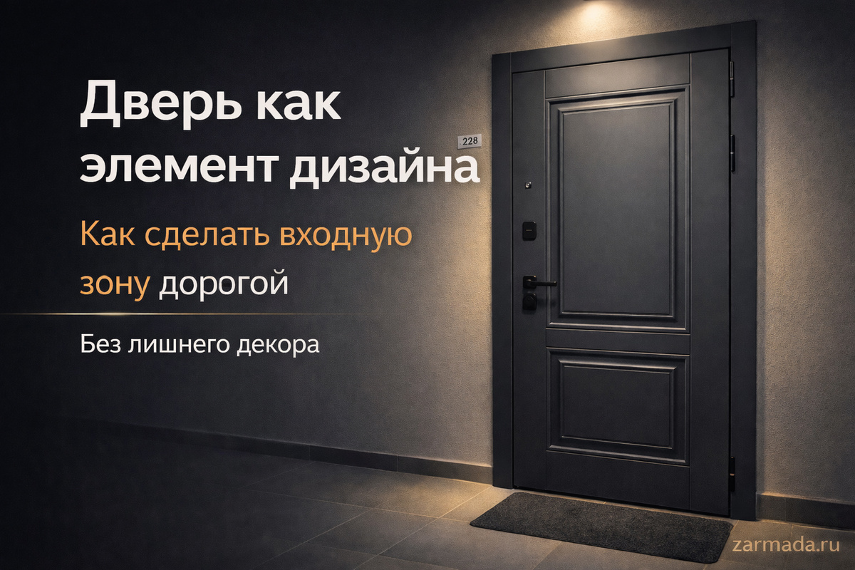 Входная дверь как элемент дизайна - как сделать входную зону дорогой без лишнего декора zarmada.ru