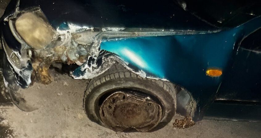    Гаражный мастер в Пинске угнал авто клиента и разбил его