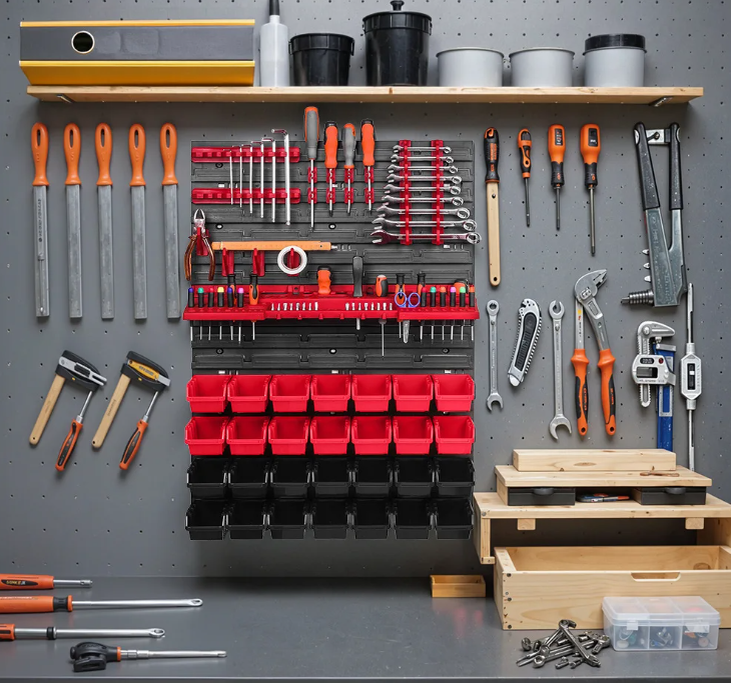 Настенный органайзер для инструментов 49 шт