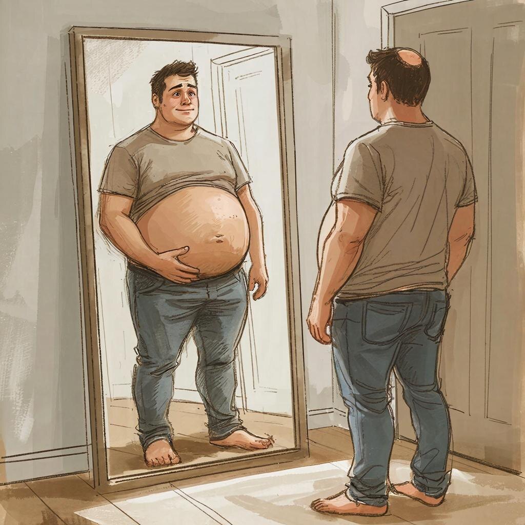 Диагноз: "Располневший балерон на пенсии". Прогноз: неблагоприятный для гардероба