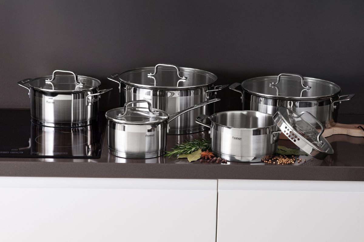 Коллекция кастрюль из нержавеющей стали Fobus