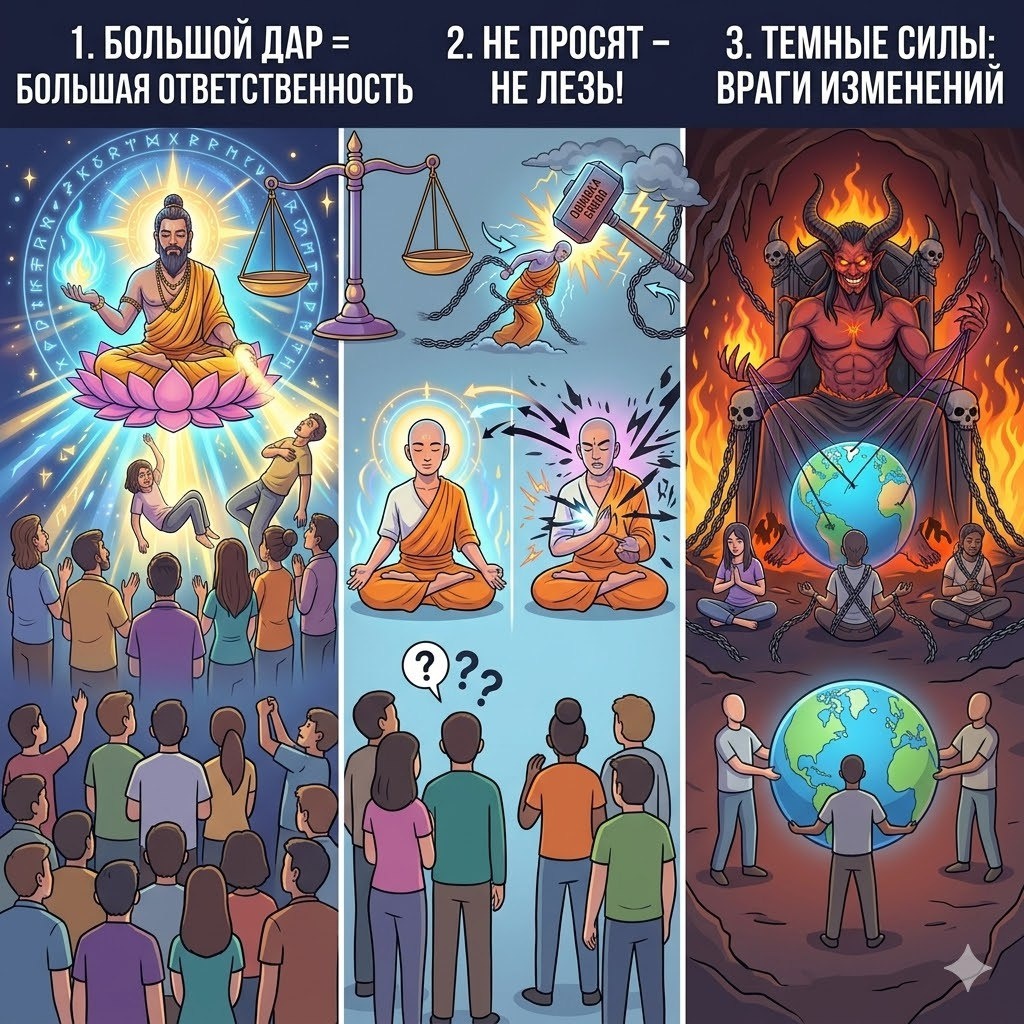 Основные причины проблем в духовных практиках