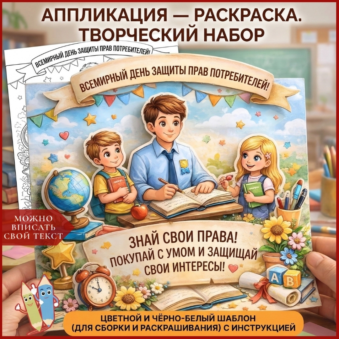 Поделка (аппликация) "День защиты прав потребителей"