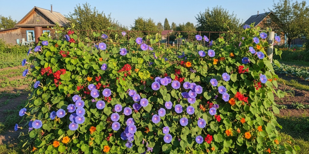15 однолетних лиан для живой изгороди: посадил весной- любуешься всё лето
