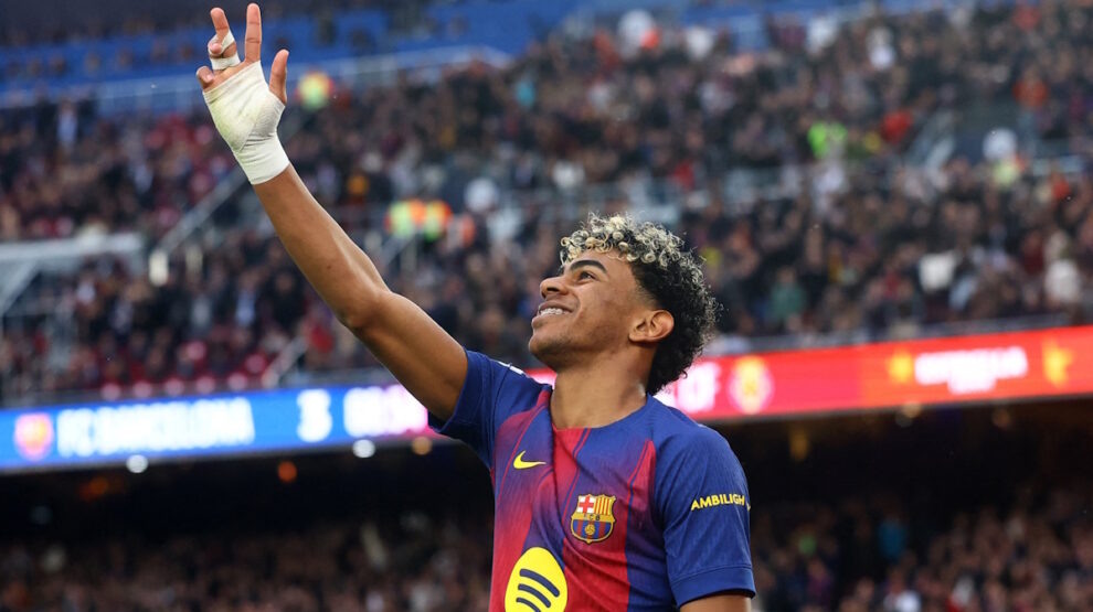    Ламин Ямаль — новая звезда «Барселона». Фото: REUTERS/Albert Gea