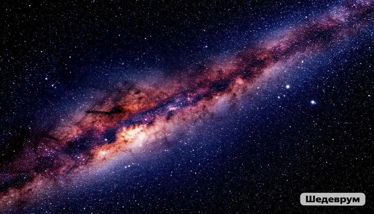 Млечный путь вид из космоса