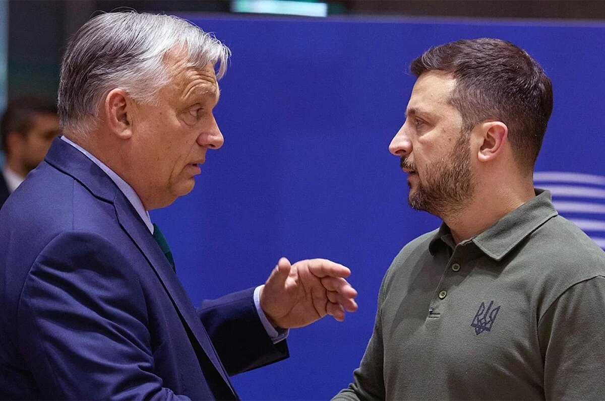    Виктор Орбан и Владимир Зеленский.