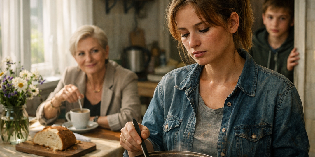 — Молчи. Я буду жить здесь с сыном — свекровь грубо втащила чемоданы в квартиру