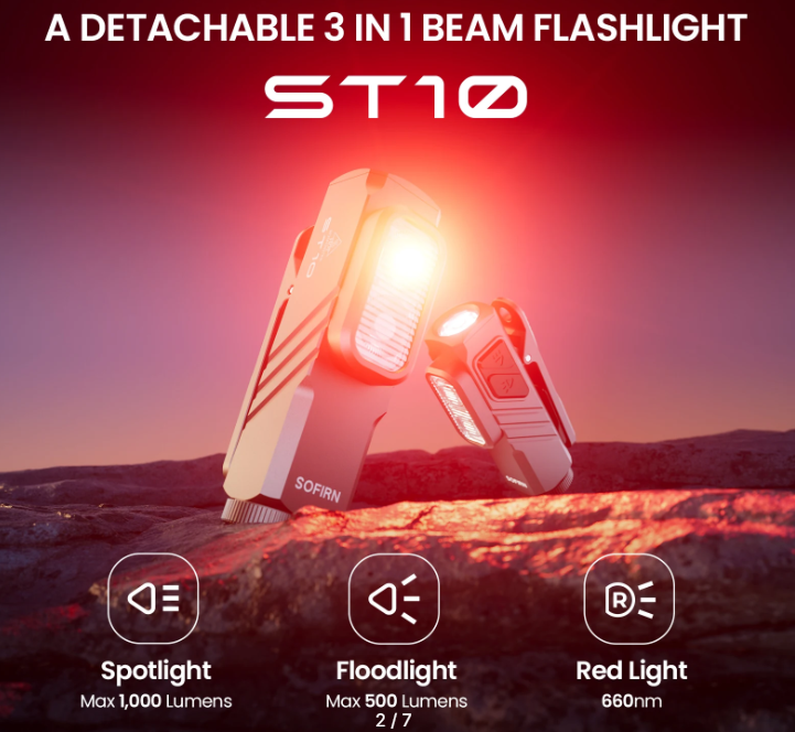 Sofirn Mini ST10 1000LM красный фонарик