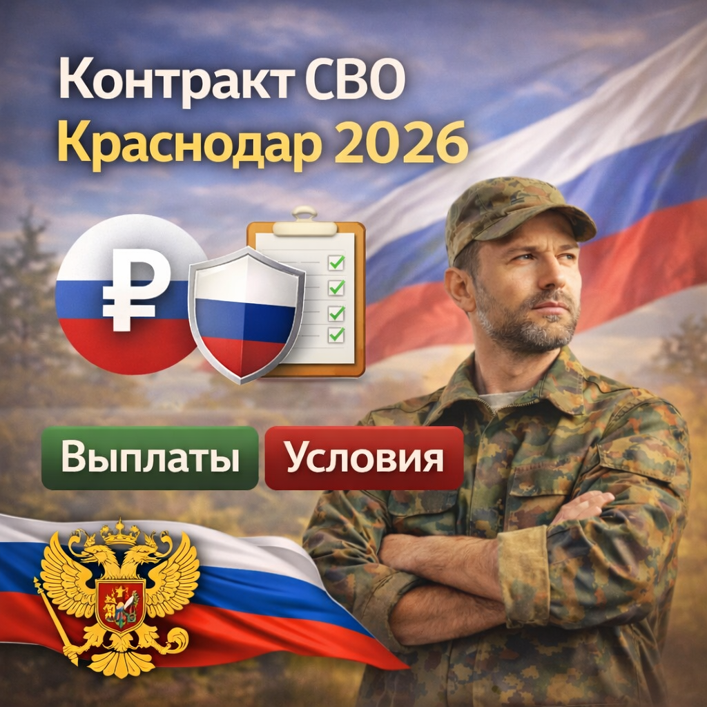 Контракт СВО Краснодар 2026: сколько платят, из чего складывается сумма и что проверить до подписания
