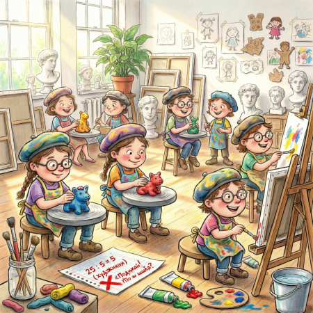 Самый частый прокол: разделили на пять и успокоились. Но 5 — это вовсе не художники. Это одна пятая всех мастеров. А художники — это сколько?