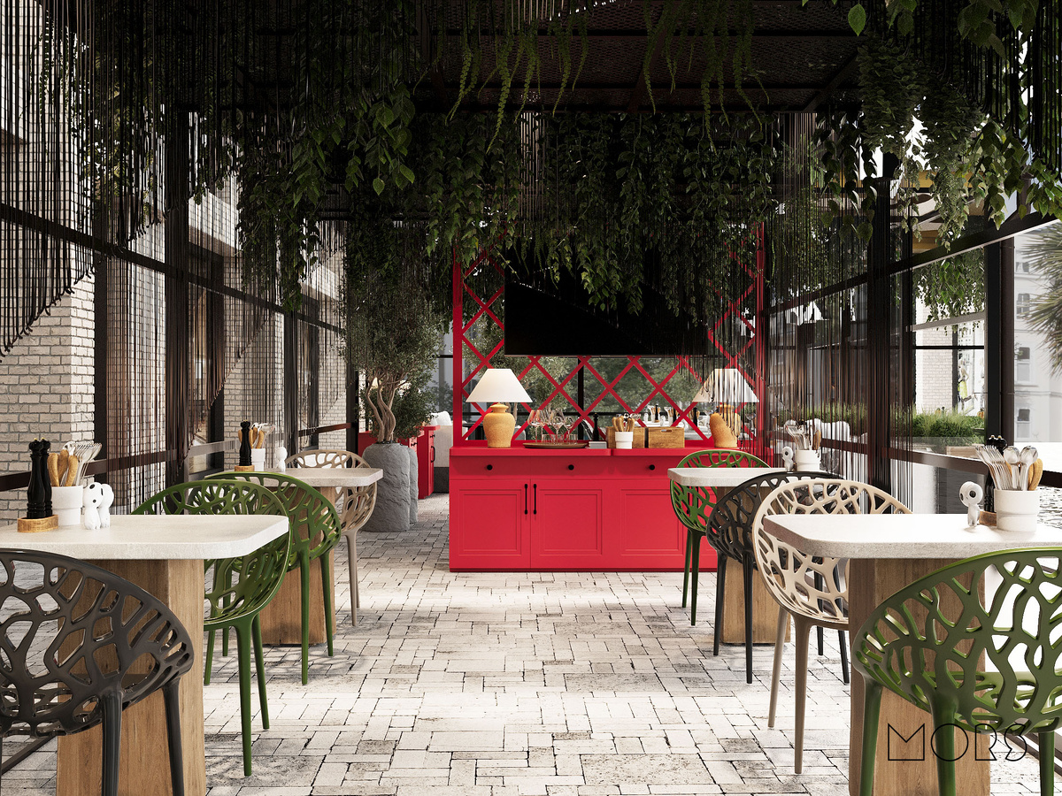 Летнее кафе Хаяо, проект студии Максима Храпач