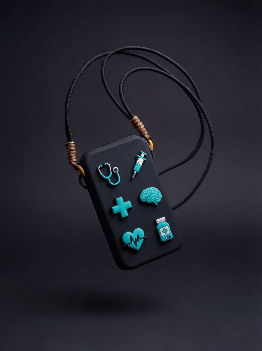 Пример кастомизации: чехол для телефона с джиббитсами, созданными специально для компаний из сферы медицины и здравоохранения