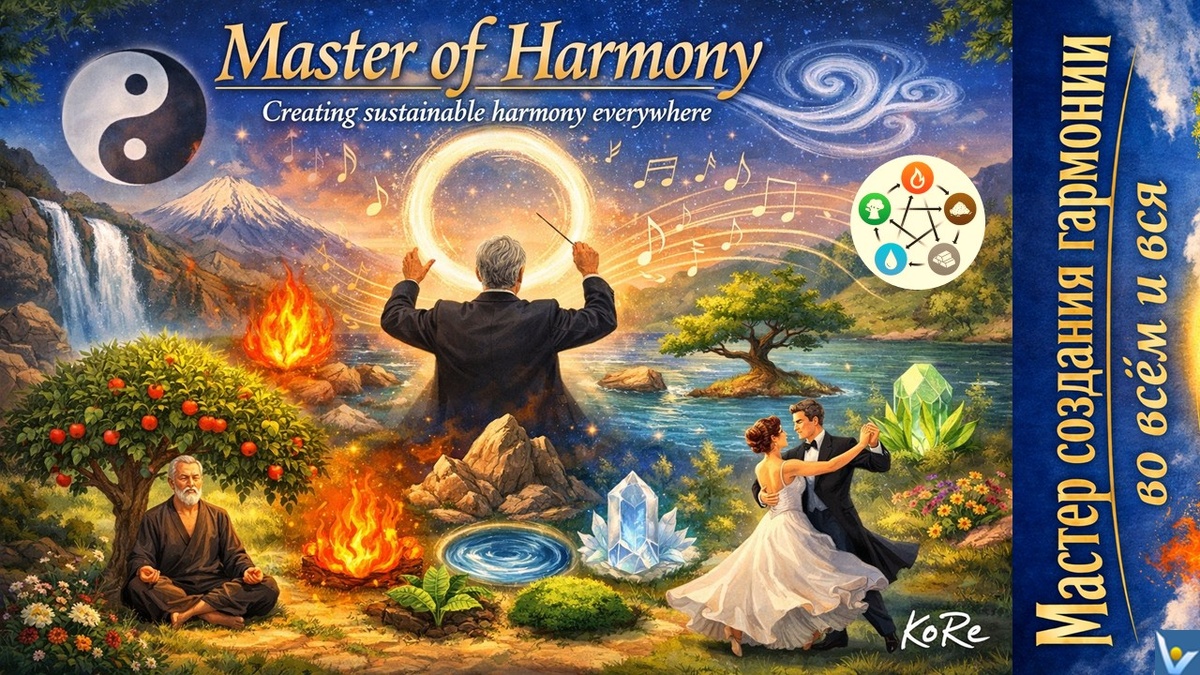 МАСТЕР СОЗДАНИЯ ГАРМОНИИ - создающий устойчивую гармонию везде, и в жизни, и бизнесе. Вадим Котельников