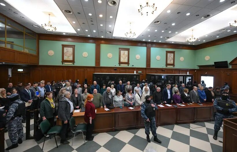  Второй Западный окружной военный суд огласил приговор 19 обвиняемым по делу о теракте в подмосковном "Крокус Сити Холл"   © РИА Новости. Григорий Сысоев