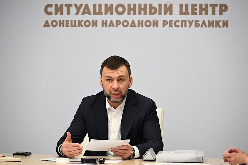    Пушилин поддержал проект строительства завода панельного домостроения в Донецке. Фото: ТГ/Пушилин