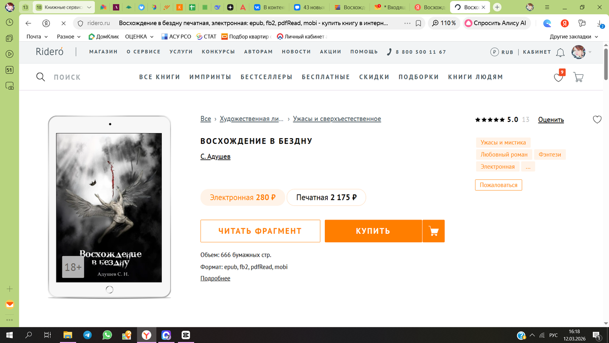 Книга доступна на Ridero