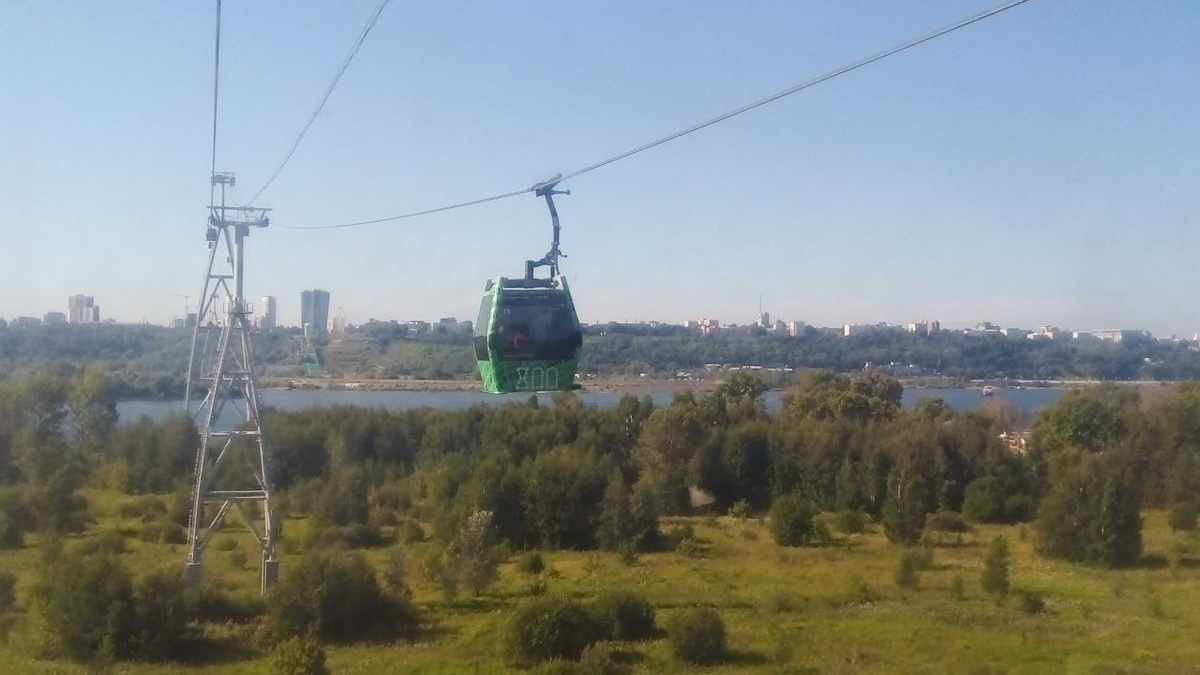 Канатная дорога В Нижнем Новгороде. Фото автора